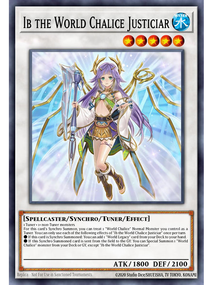 Ib the World Chalice Justiciar - BLTR-EN089 - Quarter Century Secret Rare 1st Edition 1