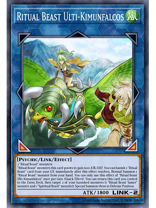 Ritual Beast Ulti-Kimunfalcos - BLTR-EN092 - Ultra Rare 1st Edition