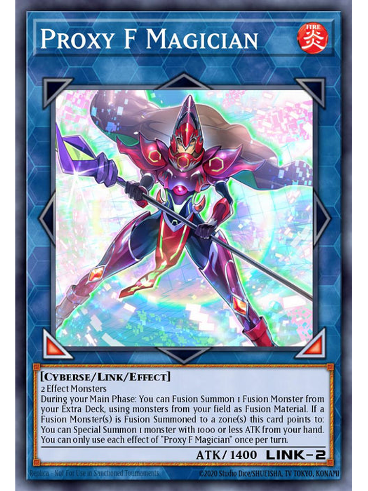 Proxy F Magician - BLTR-EN094 - Quarter Century Secret Rare 1st Edition 1