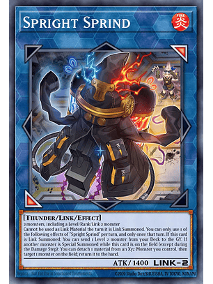 Spright Sprind - BLTR-EN095 - Quarter Century Secret Rare 1st Edition