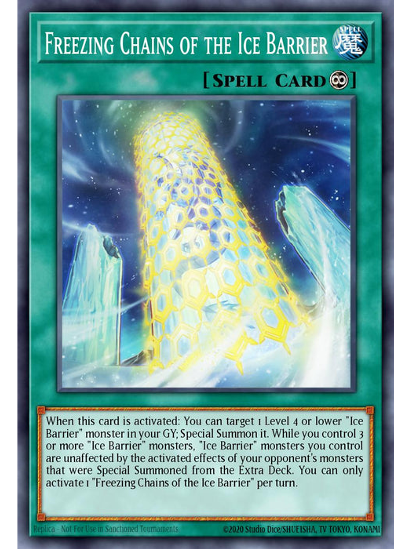 Freezing Chains of the Ice Barrier - BLTR-EN103 - Ultra Rare 1st Edition 1