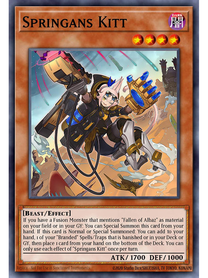 Springans Kitt - BLTR-EN108 - Ultra Rare 1st Edition 1