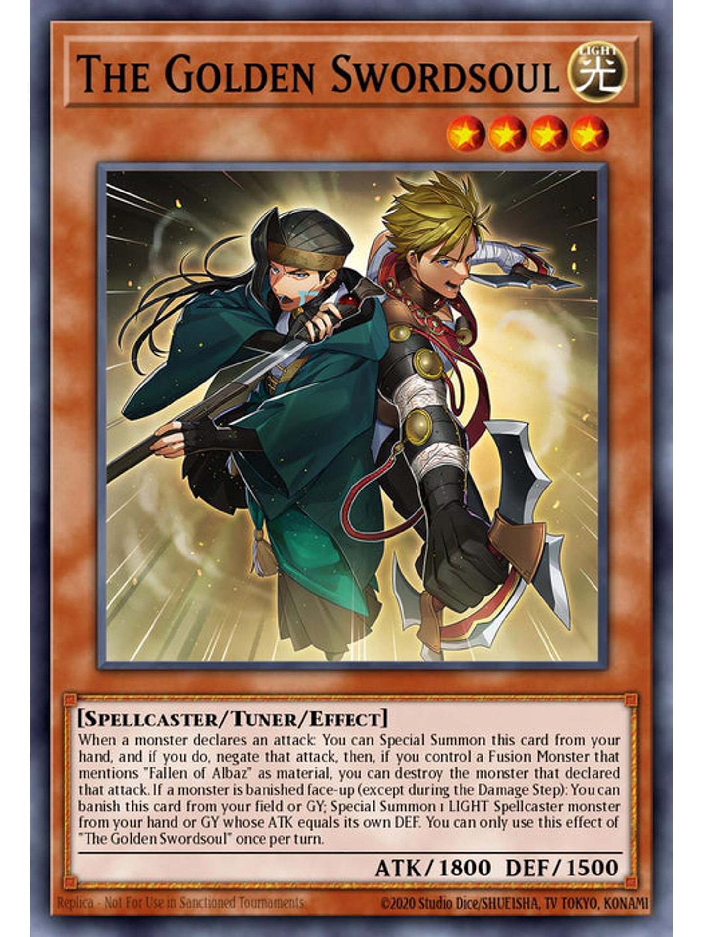 The Golden Swordsoul - BLTR-EN109 - Ultra Rare 1st Edition 1