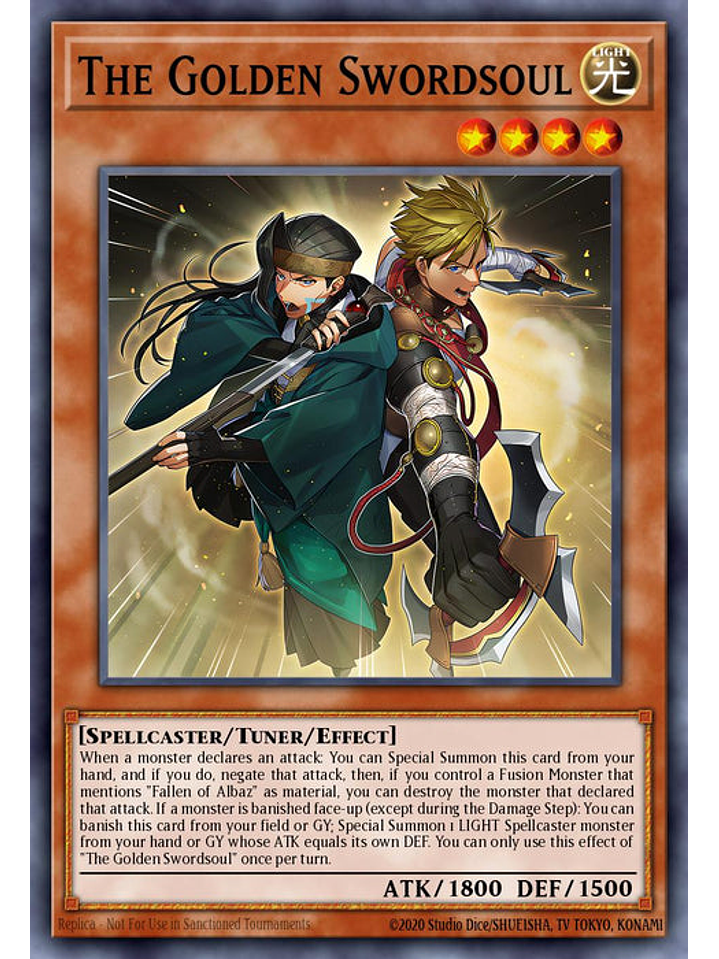 The Golden Swordsoul - BLTR-EN109 - Ultra Rare 1st Edition 1