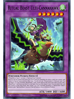 Ritual Beast Ulti-Cannahawk (alternate art) - BLTR-EN085 - Ultra Rare 1st Edition