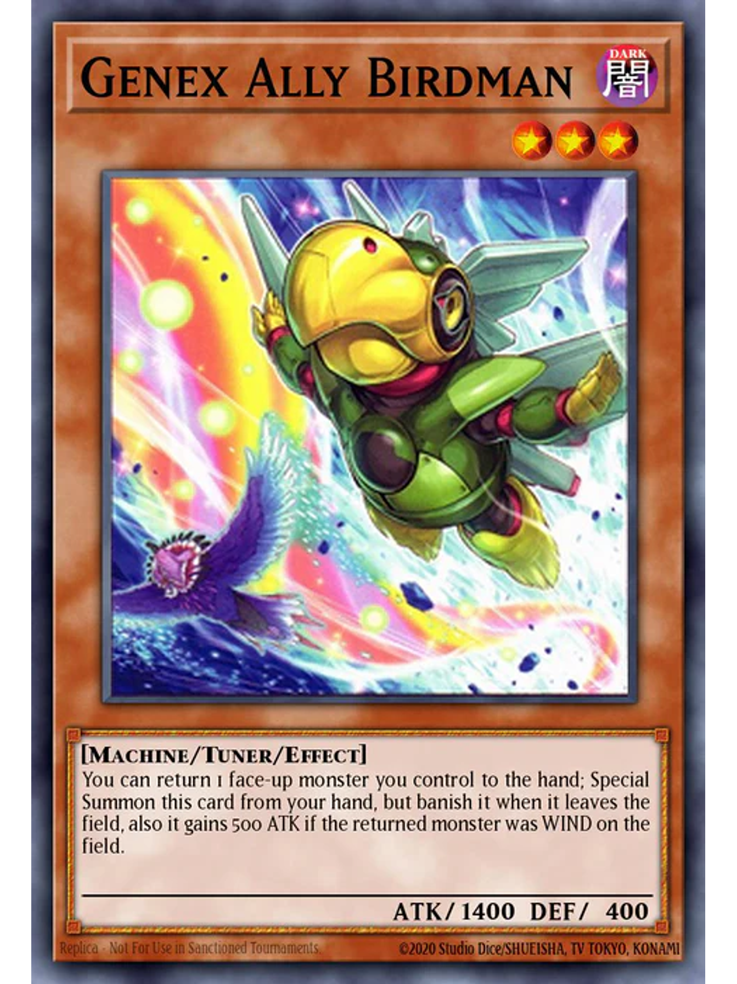 Genex Ally Birdman (alternate art) - BLTR-EN058 - Ultra Rare 1st Edition 1