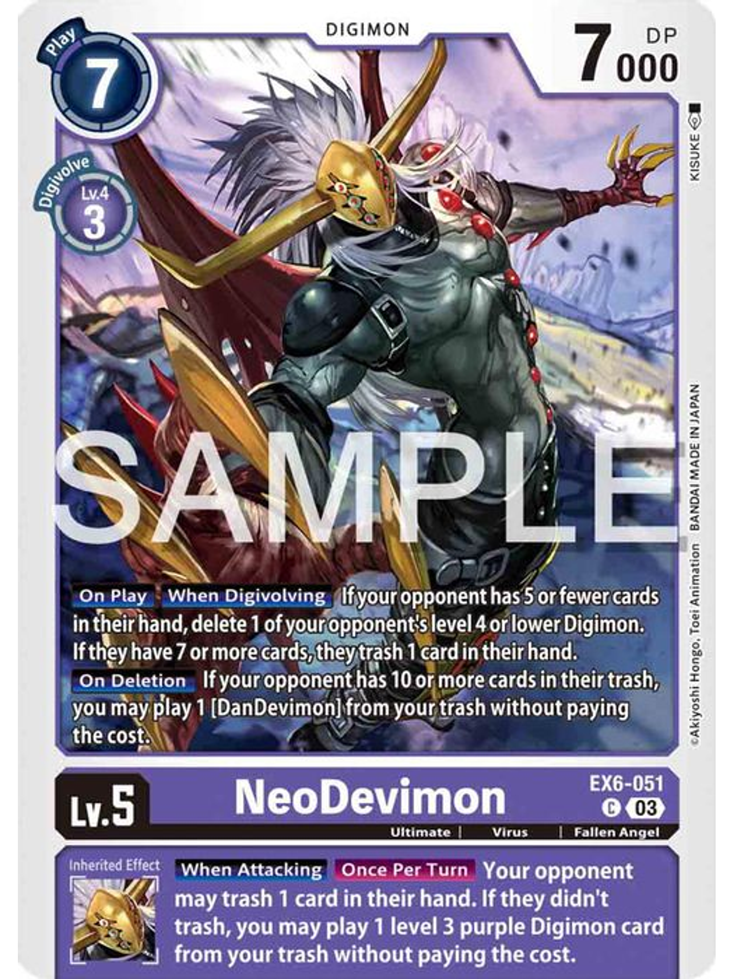 EX6-051 C NeoDevimon 1