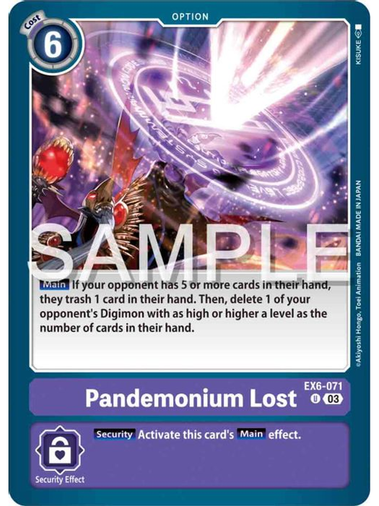 EX6-071 U Pandemonium Lost 1