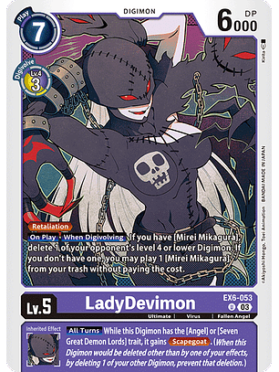 EX6-053 U LadyDevimon