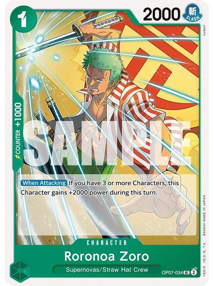 OP07-034 U Roronoa Zoro (034) 1