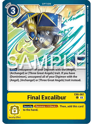 EX6-067 C Final Excalibur