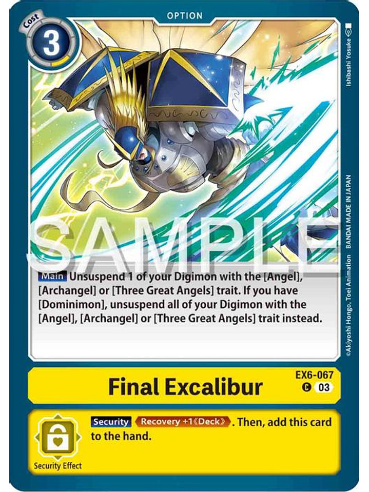 EX6-067 C Final Excalibur 1