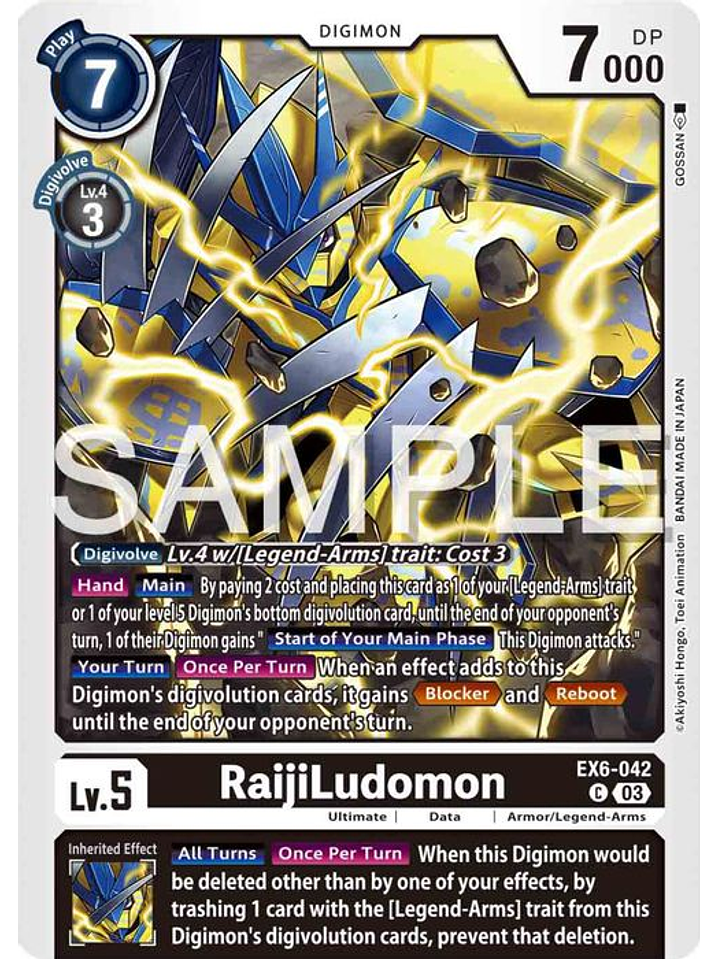 EX6-042 C RaijiLudomon 1