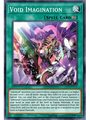 Void Imagination (alternate art) - BLTR-EN102 - Secret Rare 1st Edition (Missprint)