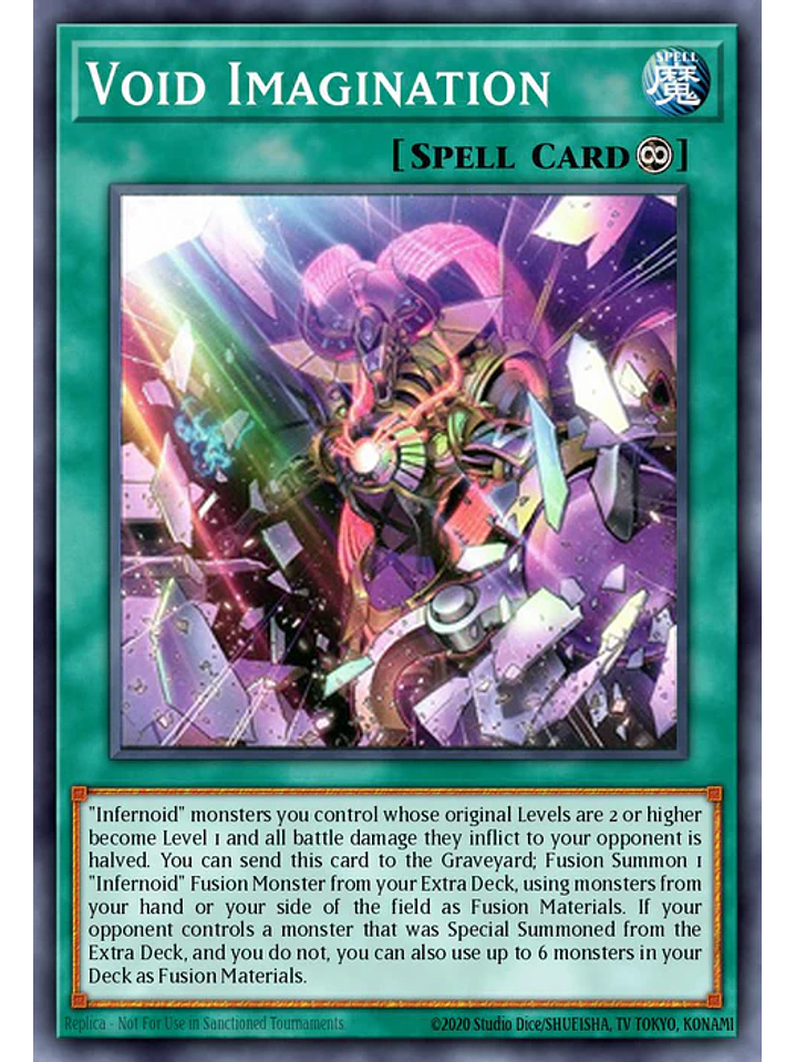 Void Imagination (alternate art) - BLTR-EN102 - Secret Rare 1st Edition (Missprint) 1