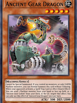 Ancient Gear Dragon - BLTR-EN048 - Secret Rare 1st Edition (Missprint)