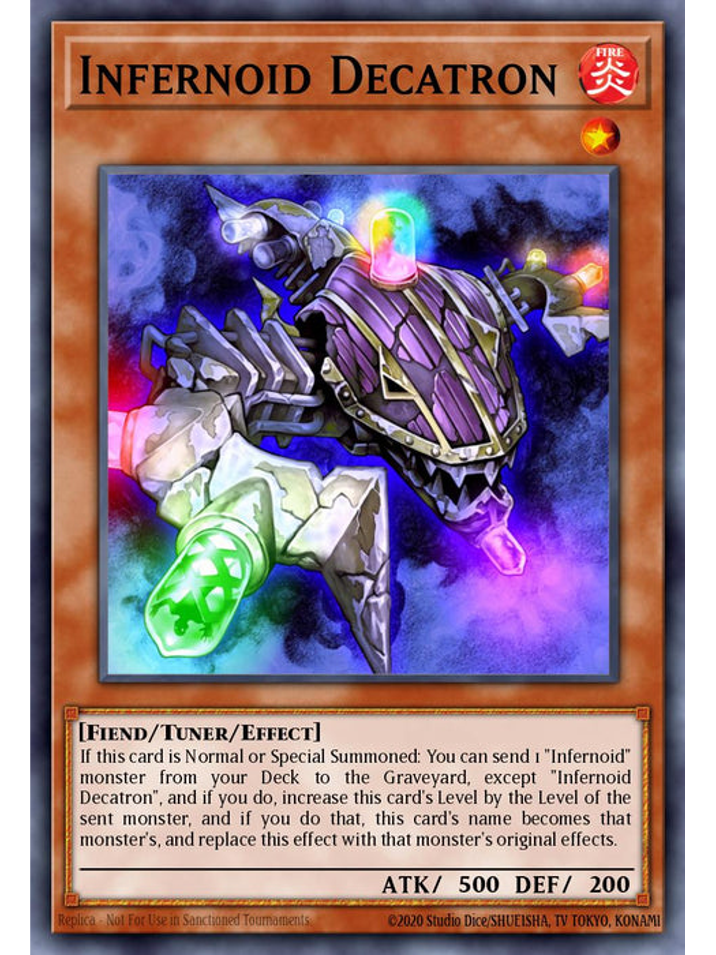 Infernoid Decatron - BLTR-EN069 - Secret Rare 1st Edition (Missprint) 1