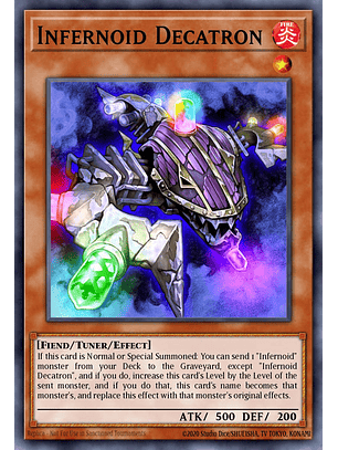 Infernoid Decatron - BLTR-EN069 - Secret Rare 1st Edition (Missprint)