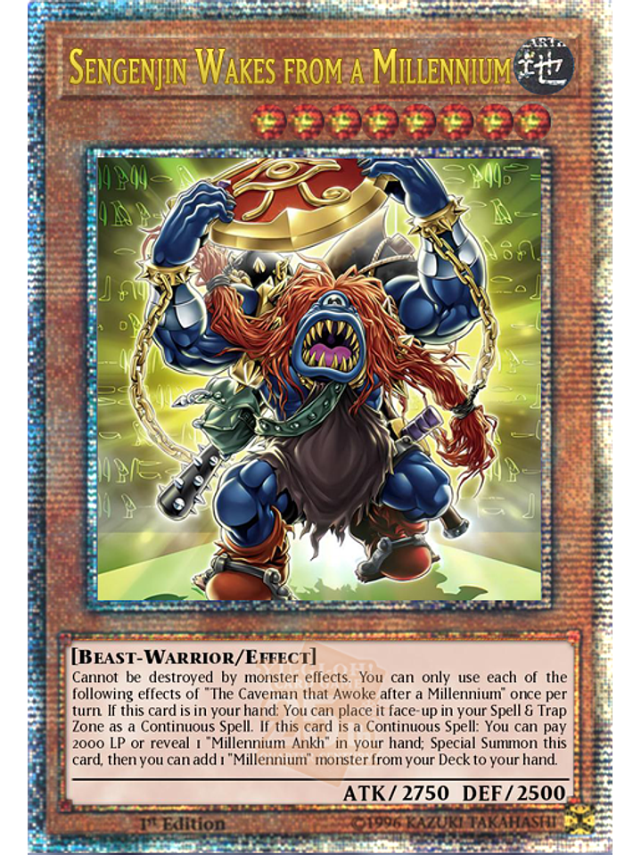 Sengenjin Wakes from a Millennium - INFO-EN001 - Quarter Century Secret Rare 1st Edition 1