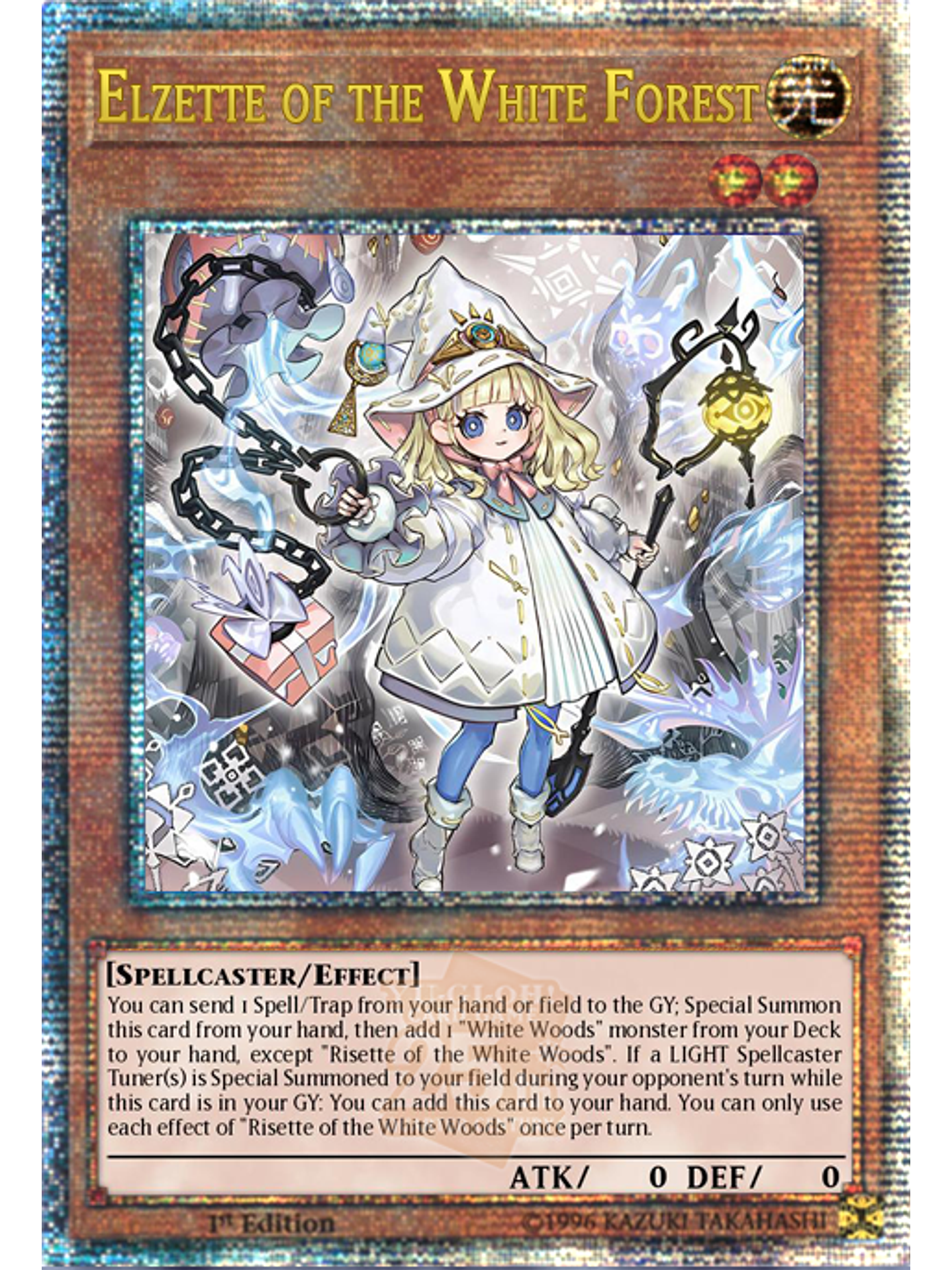 Elzette of the White Forest - INFO-EN014 - Quarter Century Secret Rare 1st Edition 1
