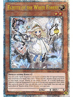 Elzette of the White Forest - INFO-EN014 - Quarter Century Secret Rare 1st Edition
