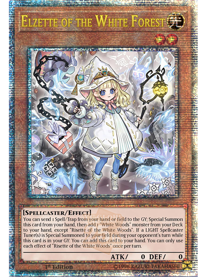 Elzette of the White Forest - INFO-EN014 - Quarter Century Secret Rare 1st Edition 1