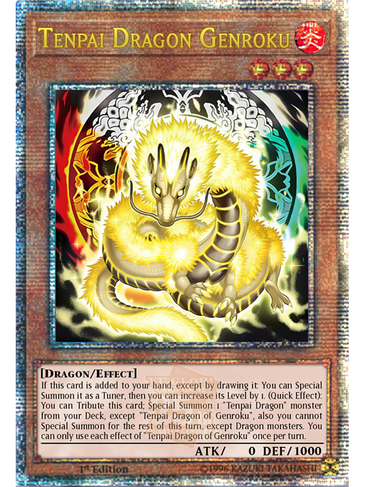 Tenpai Dragon Genroku - INFO-EN019 - Quarter Century Secret Rare 1st Edition 1