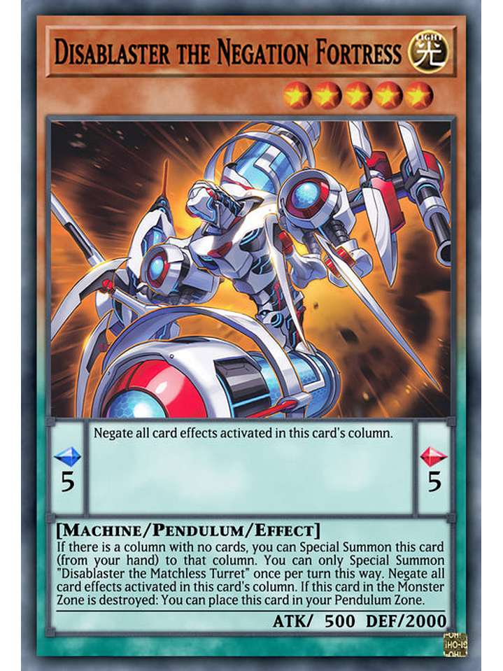 Disablaster the Negation Fortress - INFO-EN026 - Ultra Rare 1st Edition 1