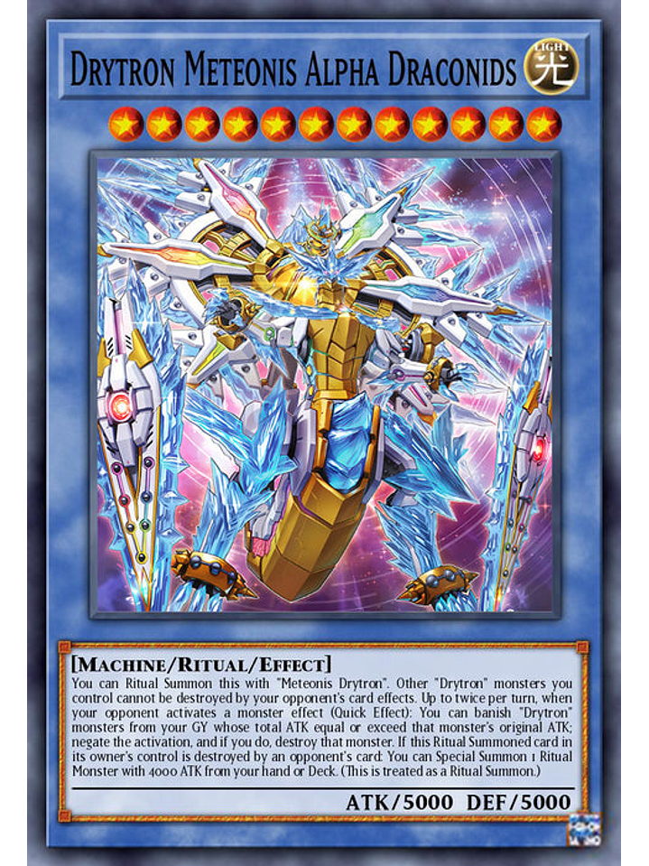 Drytron Meteonis DA Draconids - INFO-EN032 - Super Rare 1st Edition 1