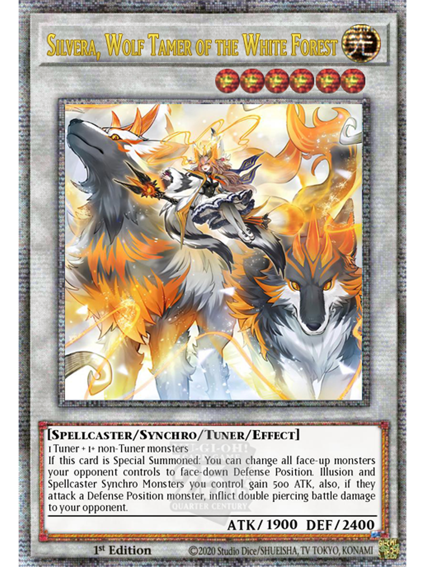 Silvera, Wolf Tamer of the White Forest - INFO-EN038 - Quarter Century Secret Rare 1st Edition 1