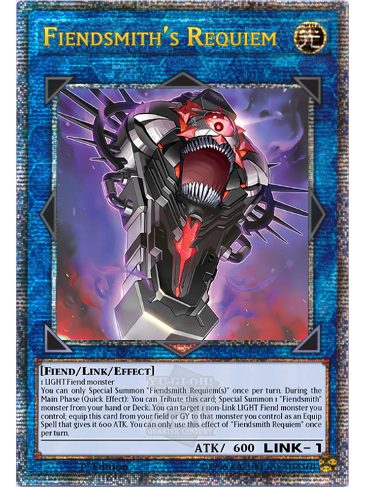 Fiendsmith's Requiem - INFO-EN046 - Quarter Century Secret Rare 1st Edition 1