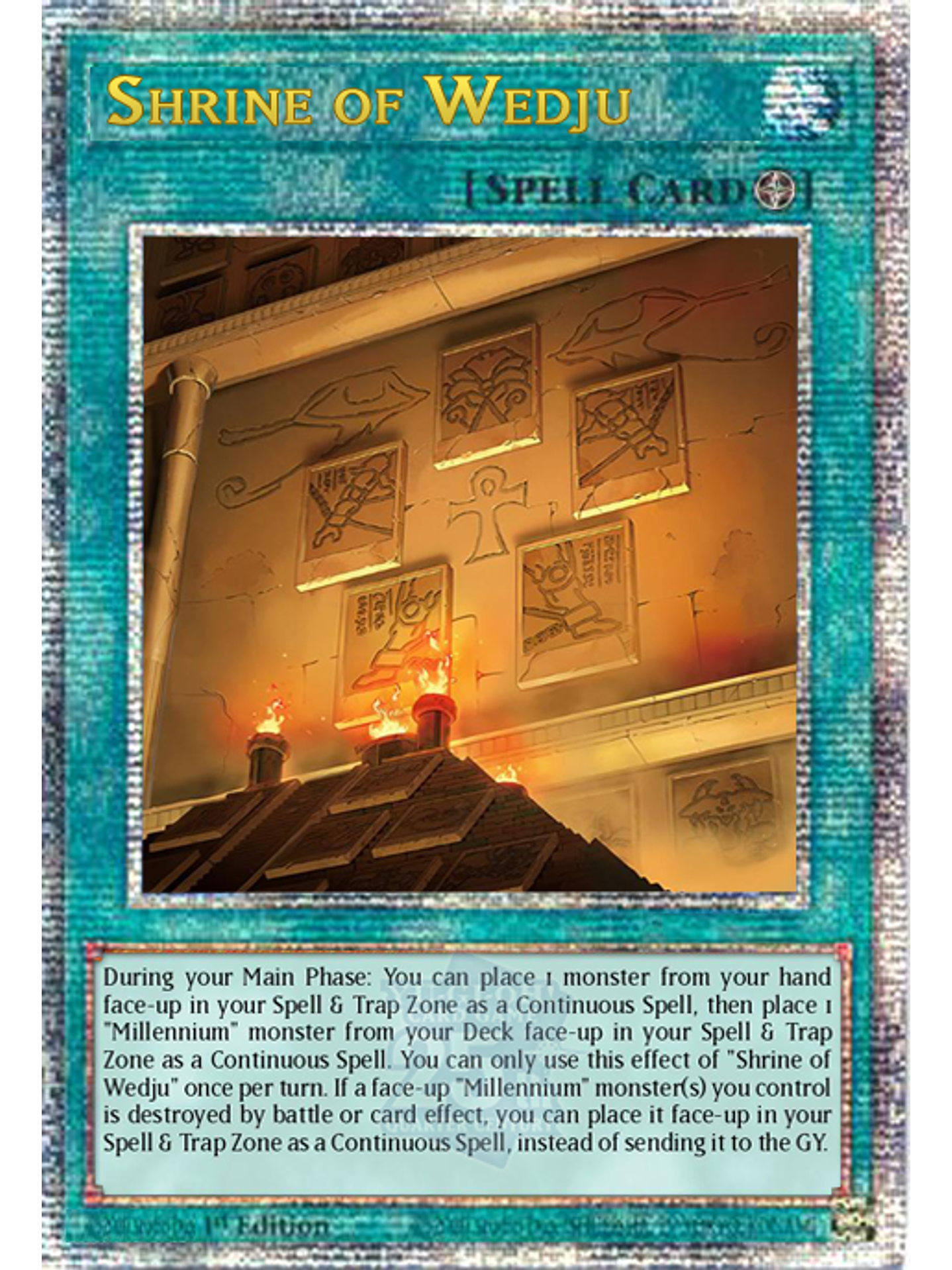 Wedju Temple - INFO-EN054 - Quarter Century Secret Rare 1st Edition 1