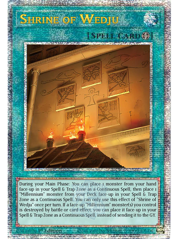 Wedju Temple - INFO-EN054 - Quarter Century Secret Rare 1st Edition 1
