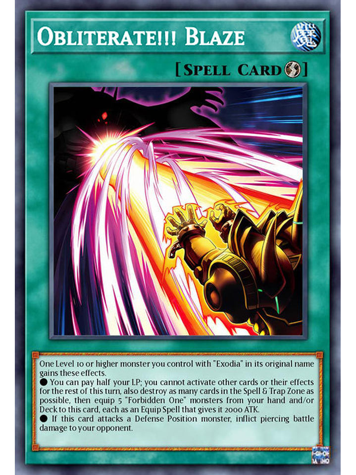 Obliterate!!! Blaze - INFO-EN055 - Super Rare 1st Edition 1