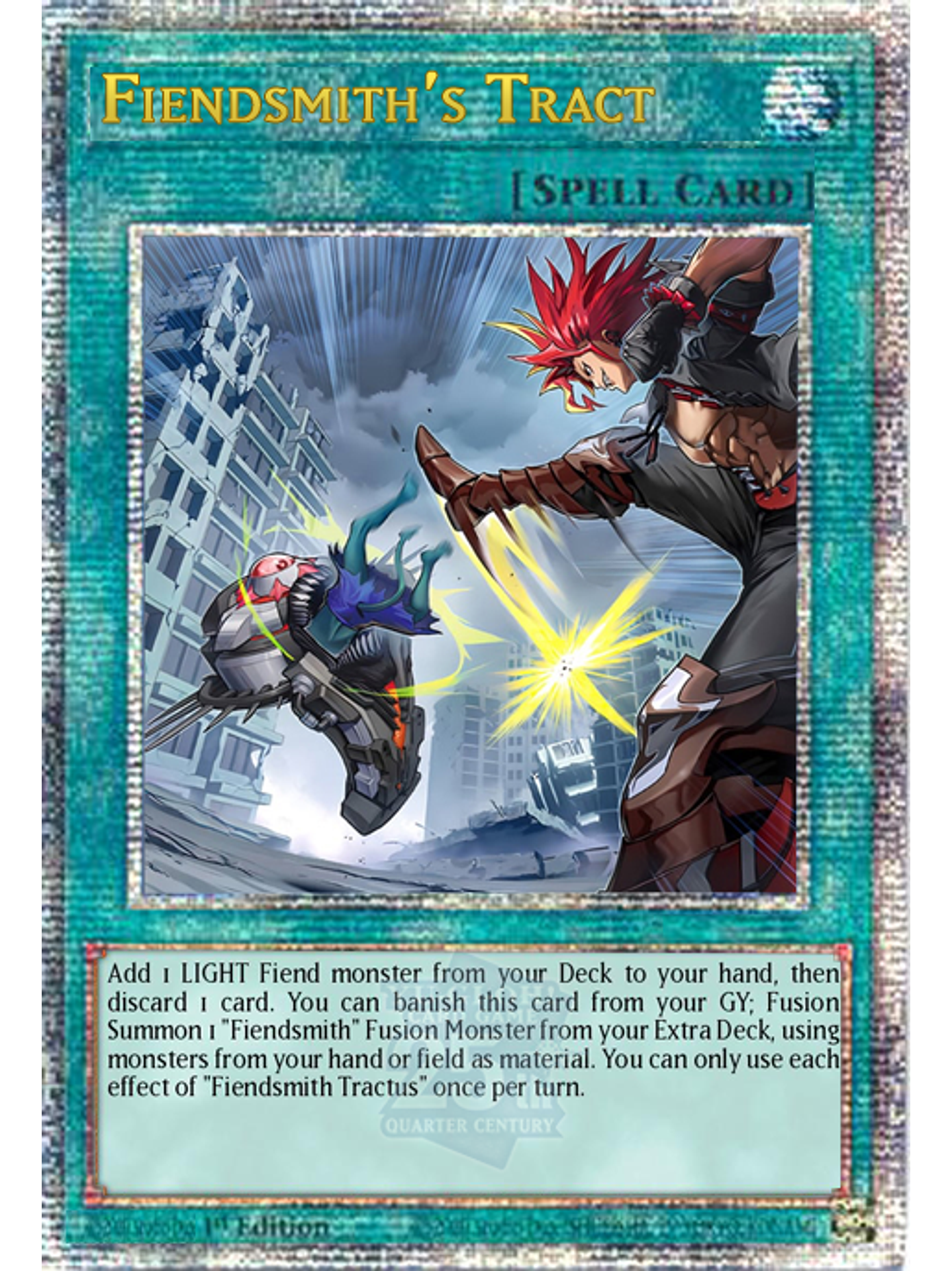 Fiendsmith's Tract - INFO-EN061 - Quarter Century Secret Rare 1st Edition 1