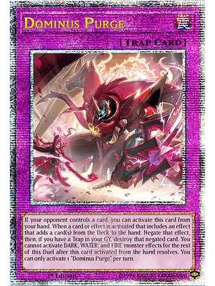 Dominus Purge - INFO-EN078 - Quarter Century Secret Rare 1st Edition