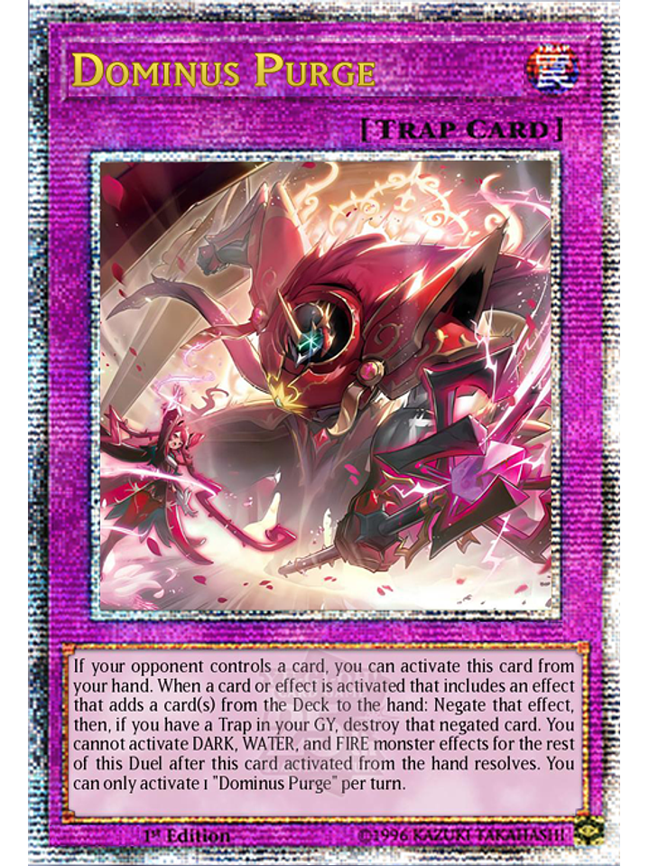 Dominus Purge - INFO-EN078 - Quarter Century Secret Rare 1st Edition 1