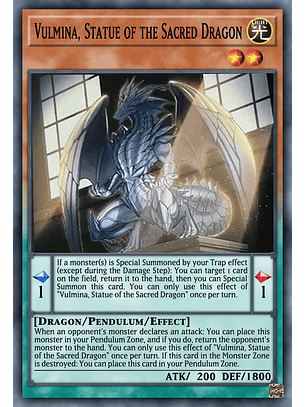 Vulmina, Statue of the Sacred Dragon - INFO-EN082 - Common 1st Edition