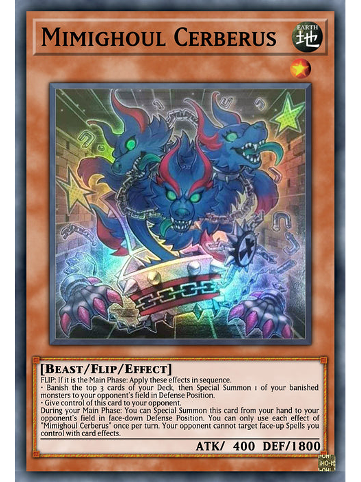 Mimighoul Cerberus - INFO-EN092 - Super Rare 1st Edition 1