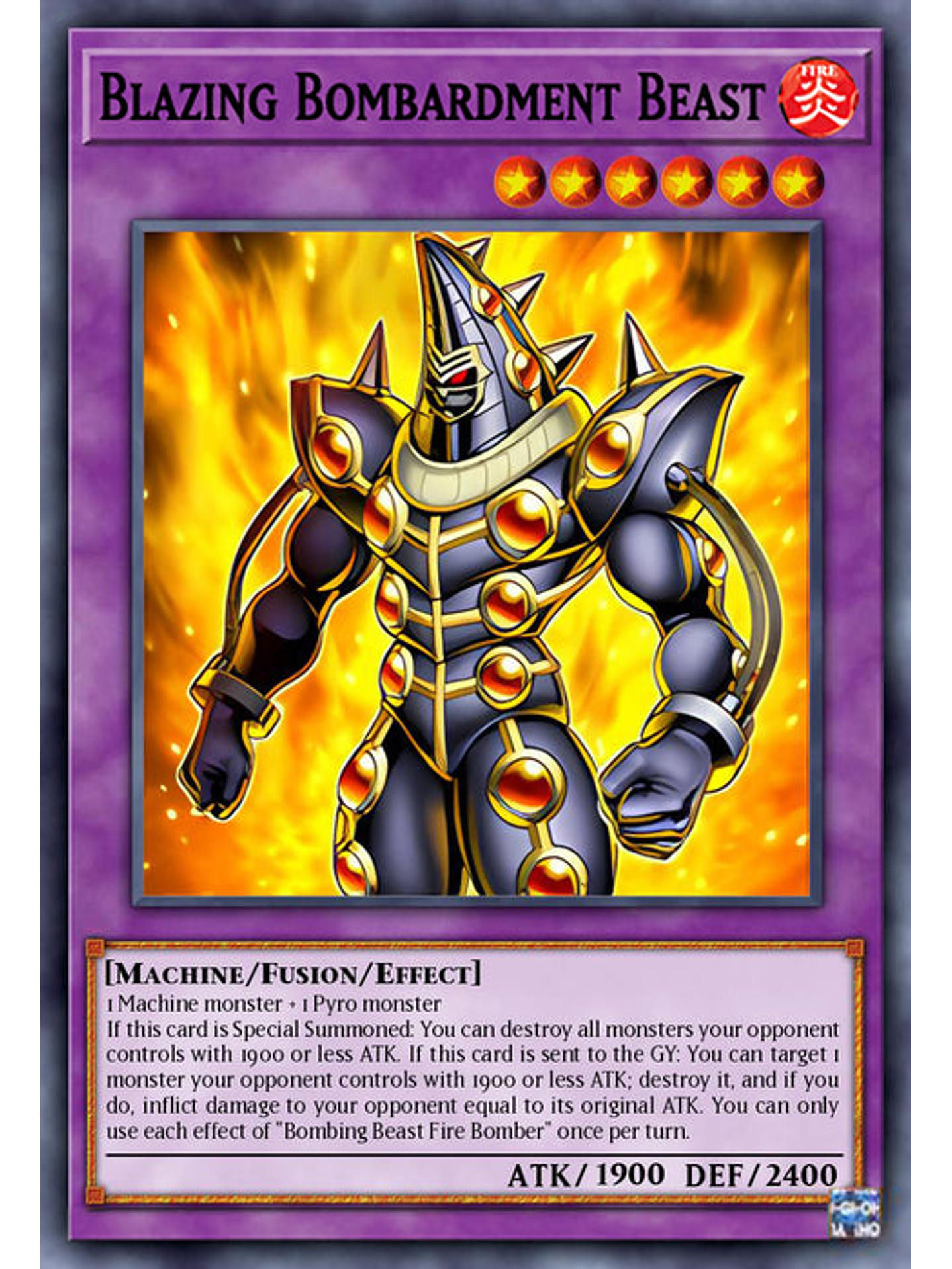 Blazing Bombardment Beast - INFO-EN097 - Common 1st Edition 1