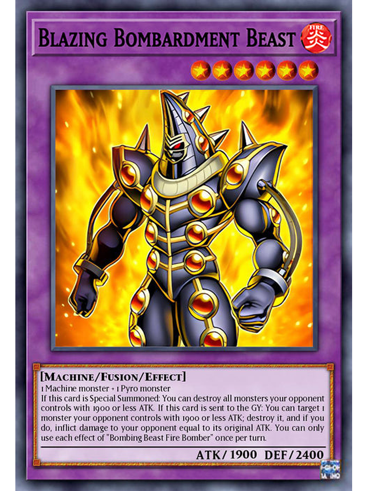 Blazing Bombardment Beast - INFO-EN097 - Common 1st Edition 1