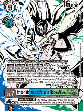 BT17-077 (Special Rare) Imperialdramon: Paladin Mode ACE