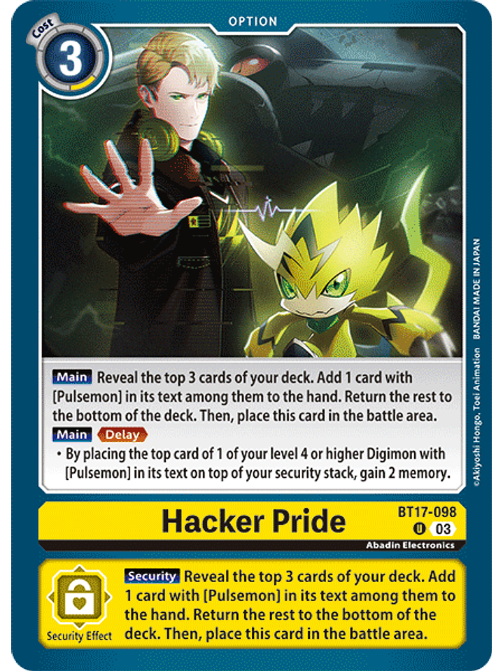 BT17-098 U Hacker Pride 1