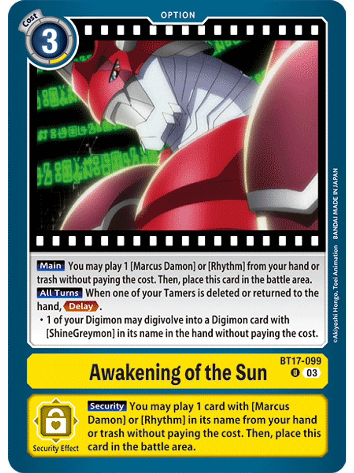 BT17-099 U Awakening of the Sun 1