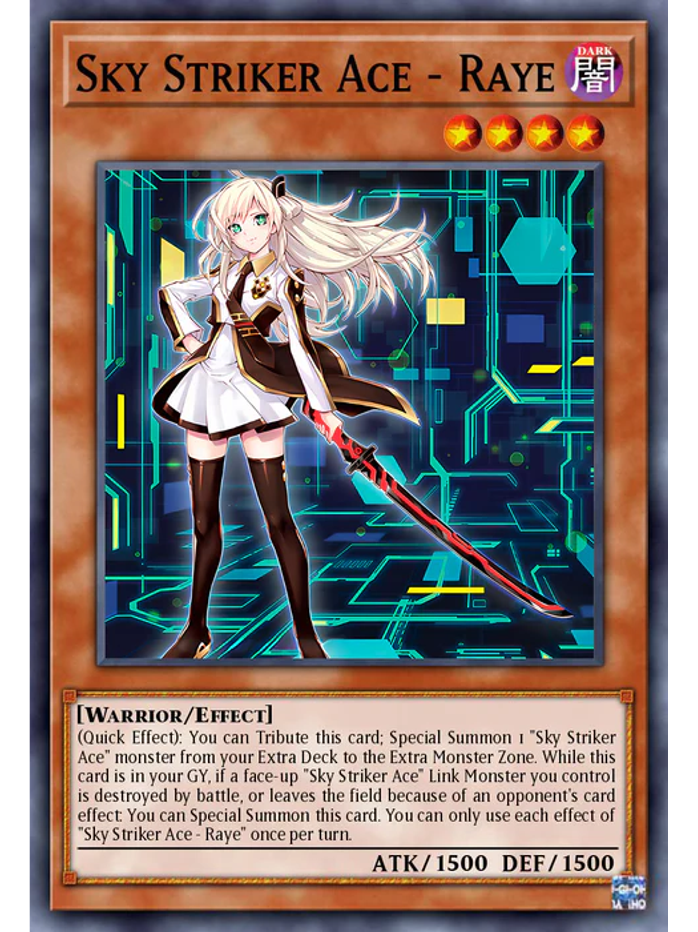 Sky Striker Ace - Raye (alternate art) - BLTR-EN116 - Quarter Century Secret Rare 1st Edition 1