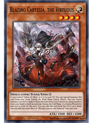 Blazing Cartesia, the Virtuous - BLTR-EN080 - Ultra Rare 1st Edition