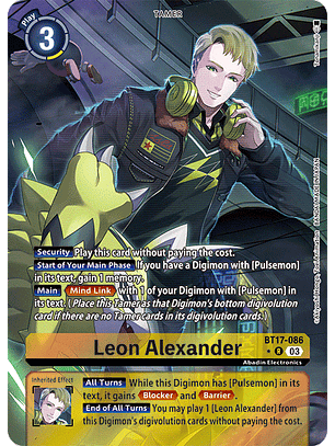 BT17-086 (Alternate Art) Leon Alexander