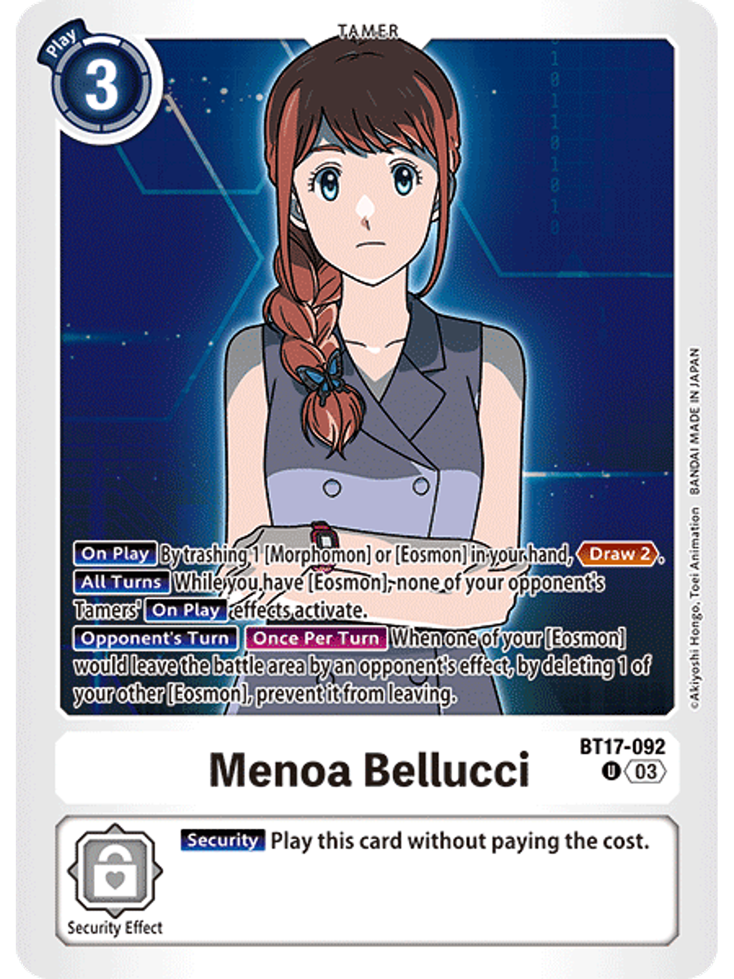 BT17-092 U Menoa Bellucci 1