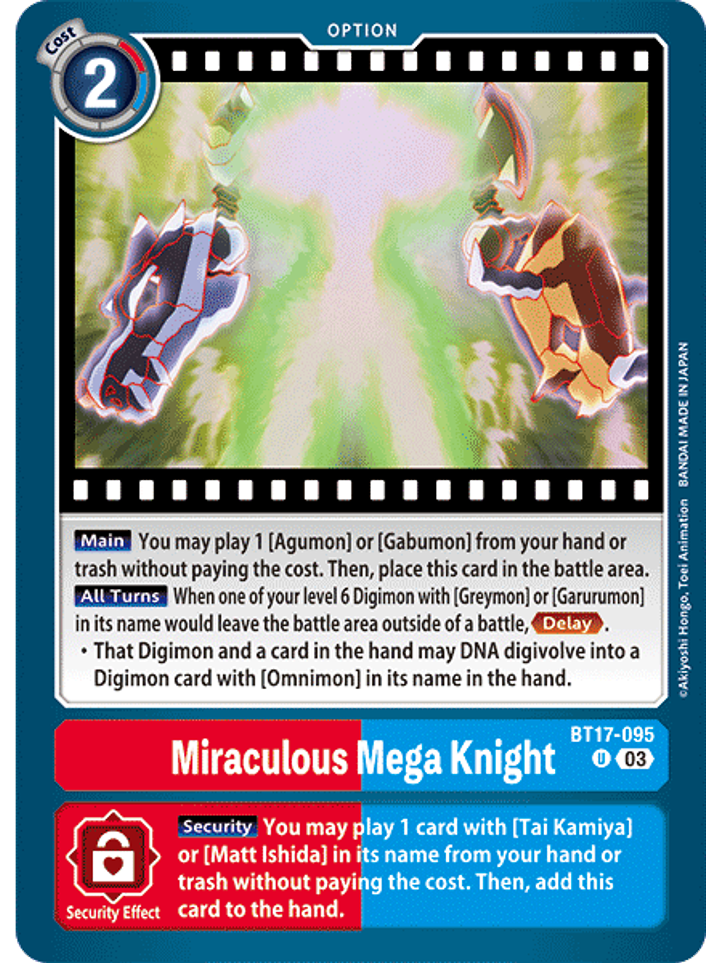 BT17-095 U Miraculous Mega Knight 1