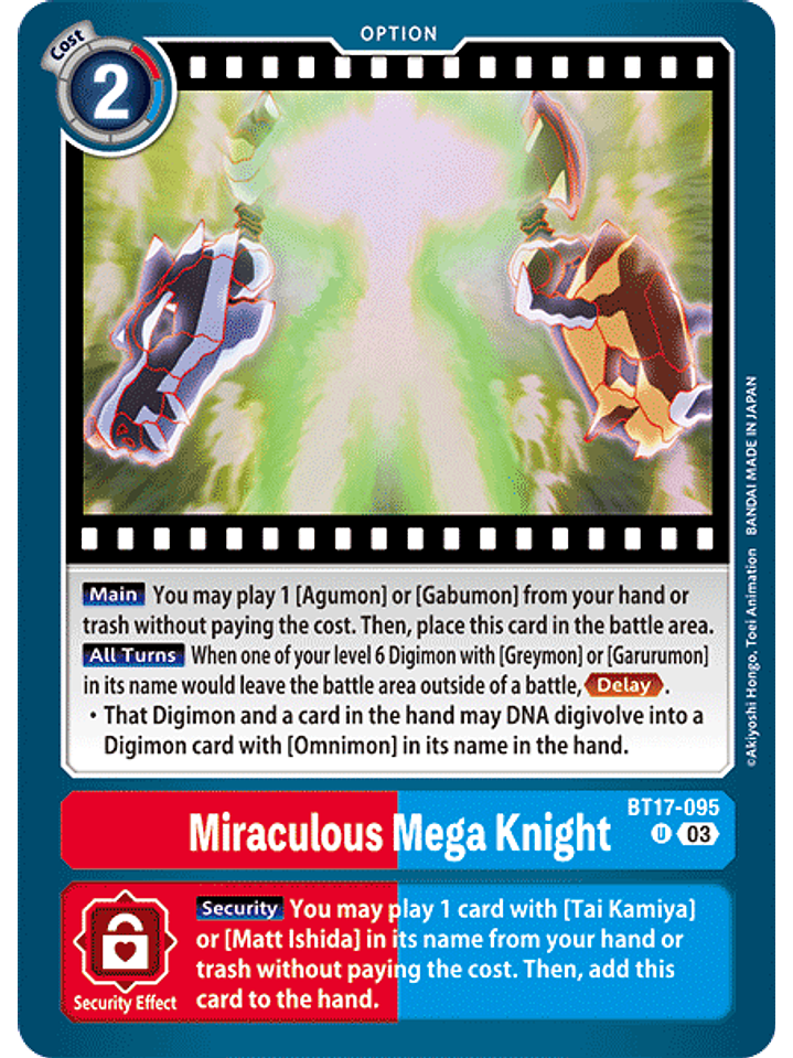 BT17-095 U Miraculous Mega Knight 1